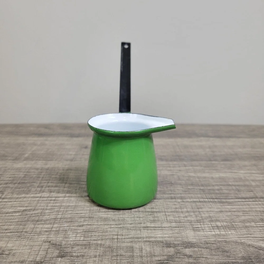 Green Enamel Ladel Dipper Unbranded Serving‎ Utensil Half Cup Capacity